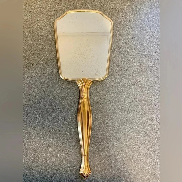 Vintage Gold Tone 5 Piece Vanity Set Complete Never Used - Picture 4 of 11